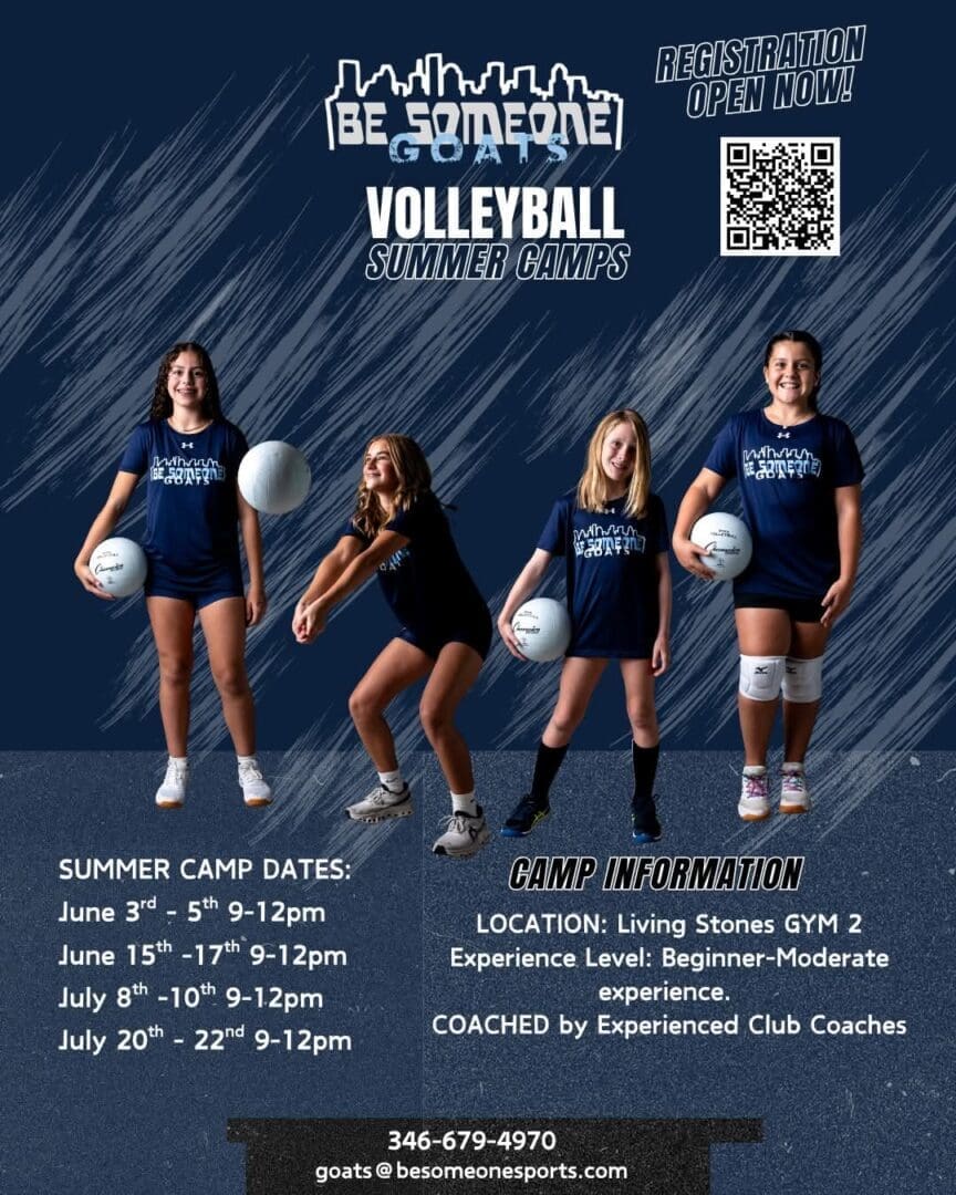 GOATS Volleyball Summer Camps flyer