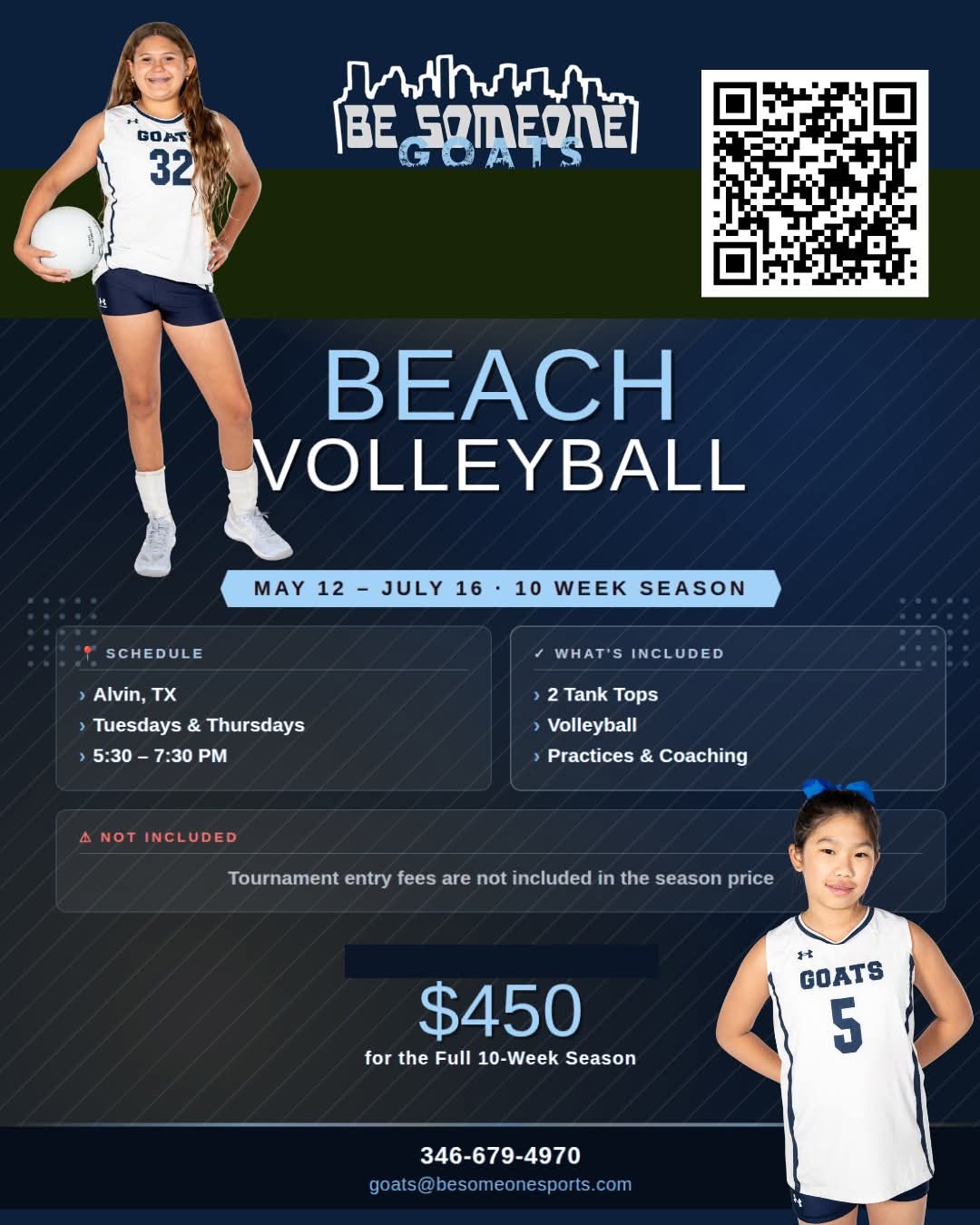 GOATS Beach Volleyball flyer