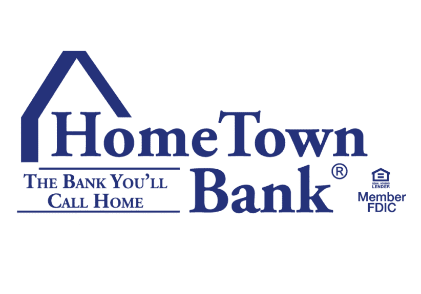 HomeTown Bank logo with FDIC member symbol.